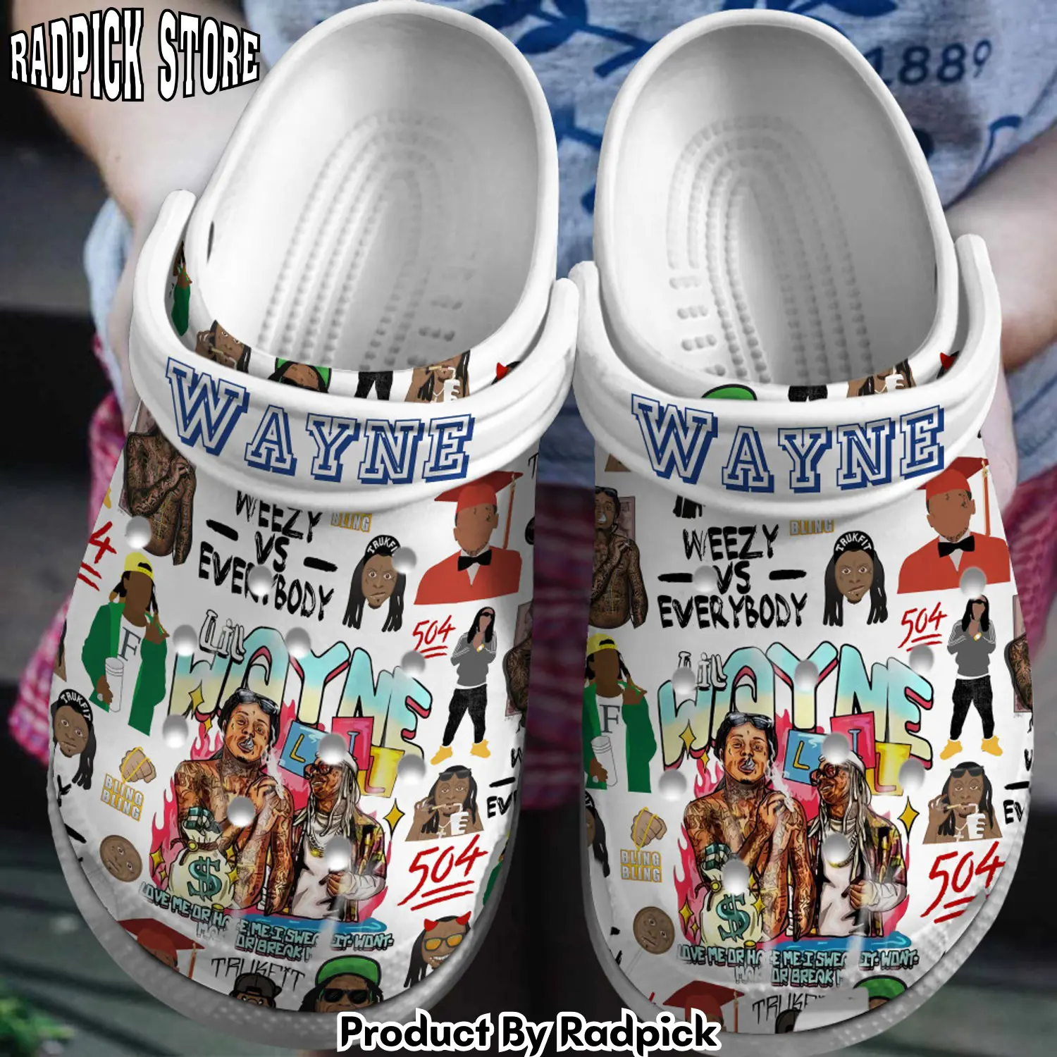 Radpick premium lil wayne music clogs shoes comfortable for men women rp6522260